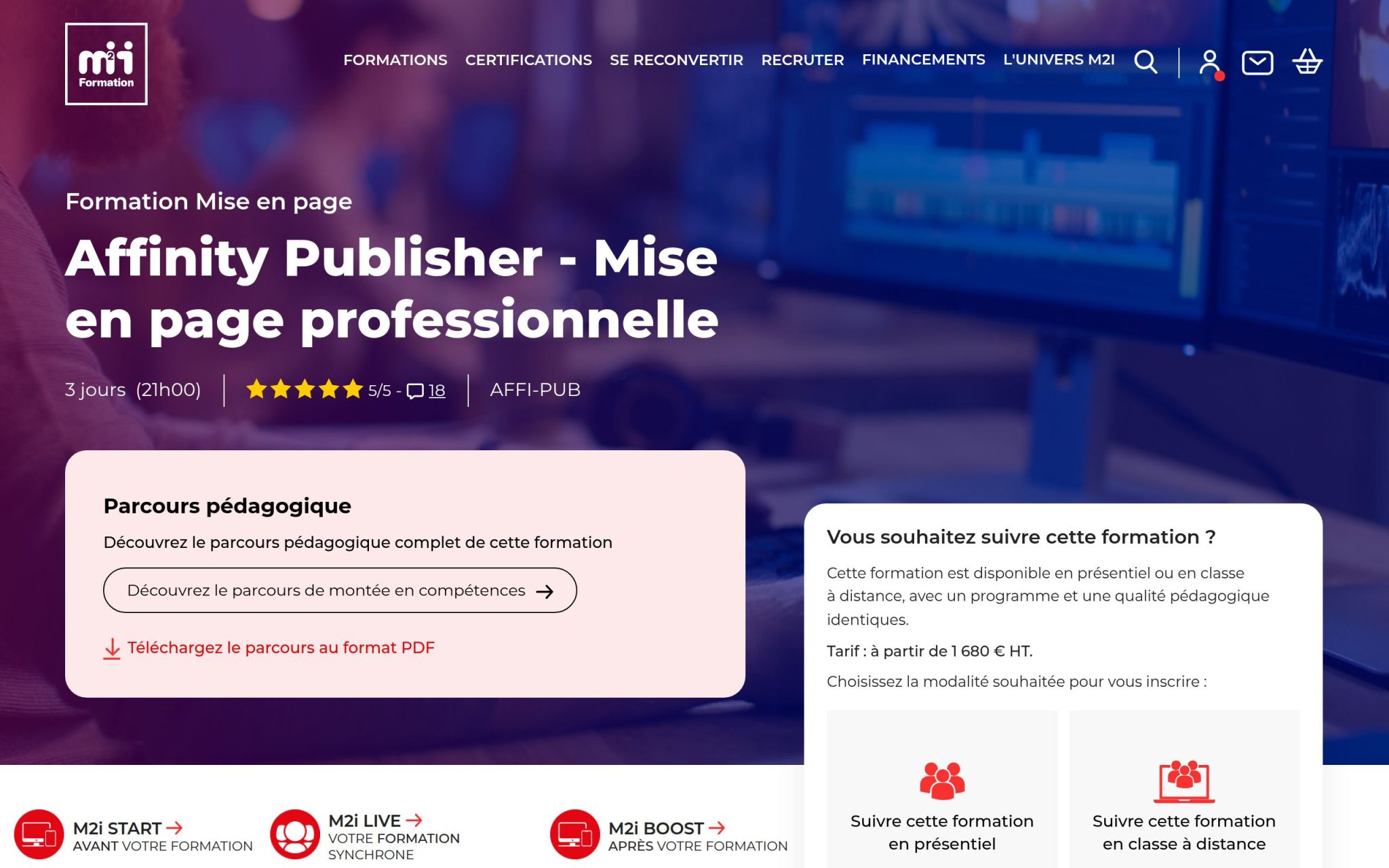 Affinity Publisher - Mise en page professionnelle - M2i