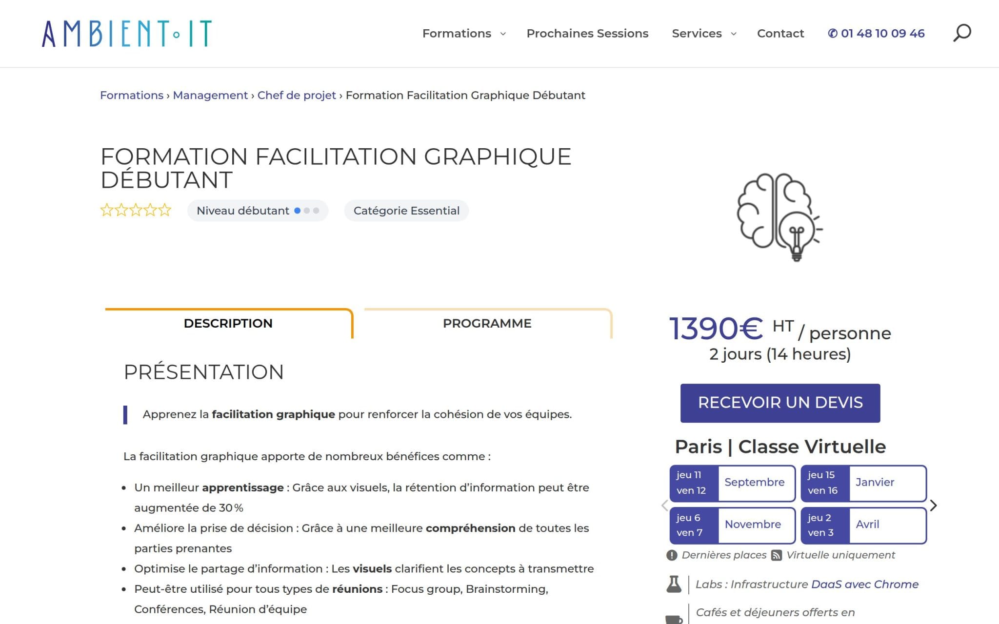Formation Facilitation Graphique Débutant - Ambient IT