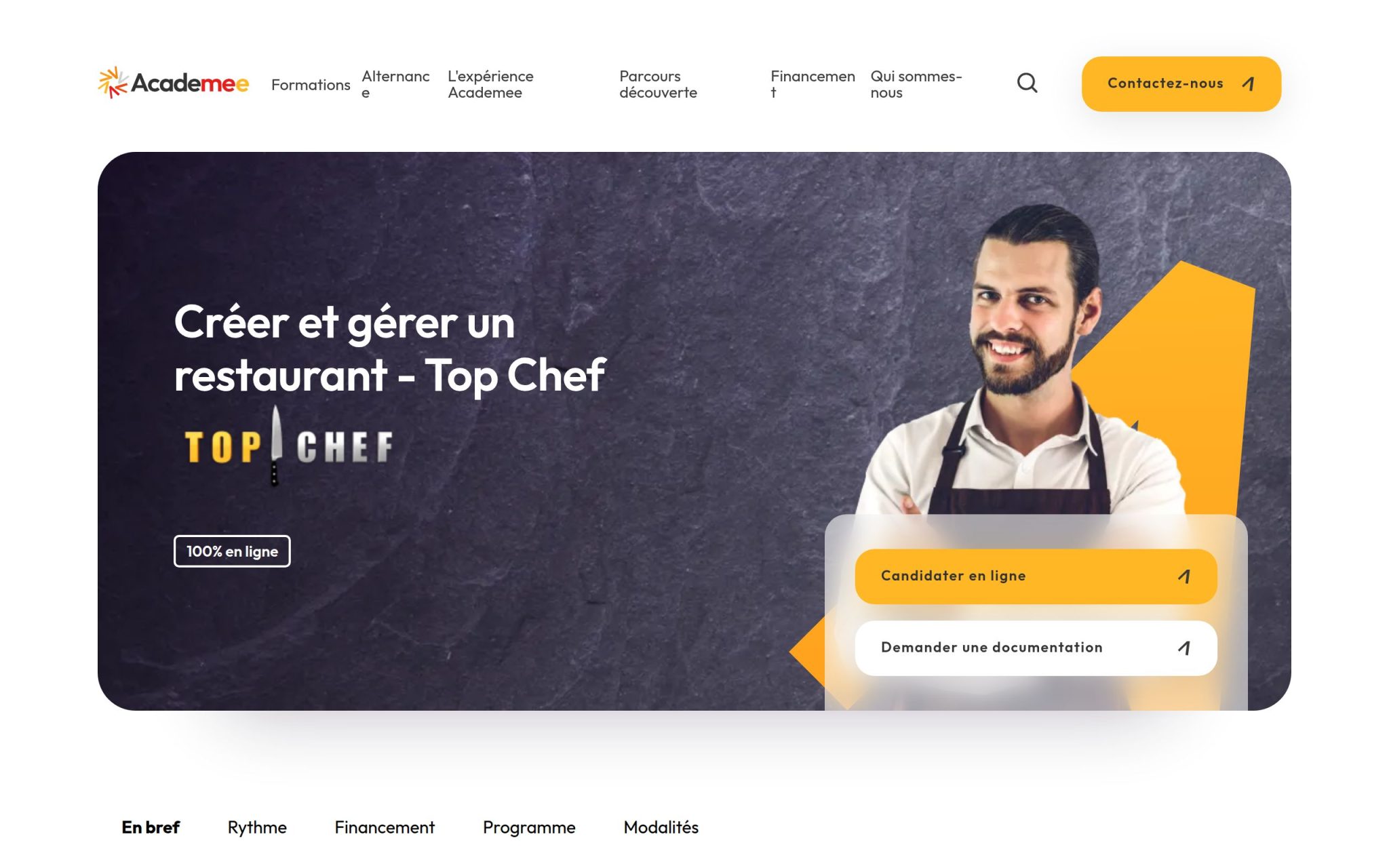 CrĂ©er et gĂ©rer un restaurant â TopâŻChef - ACADEMEE