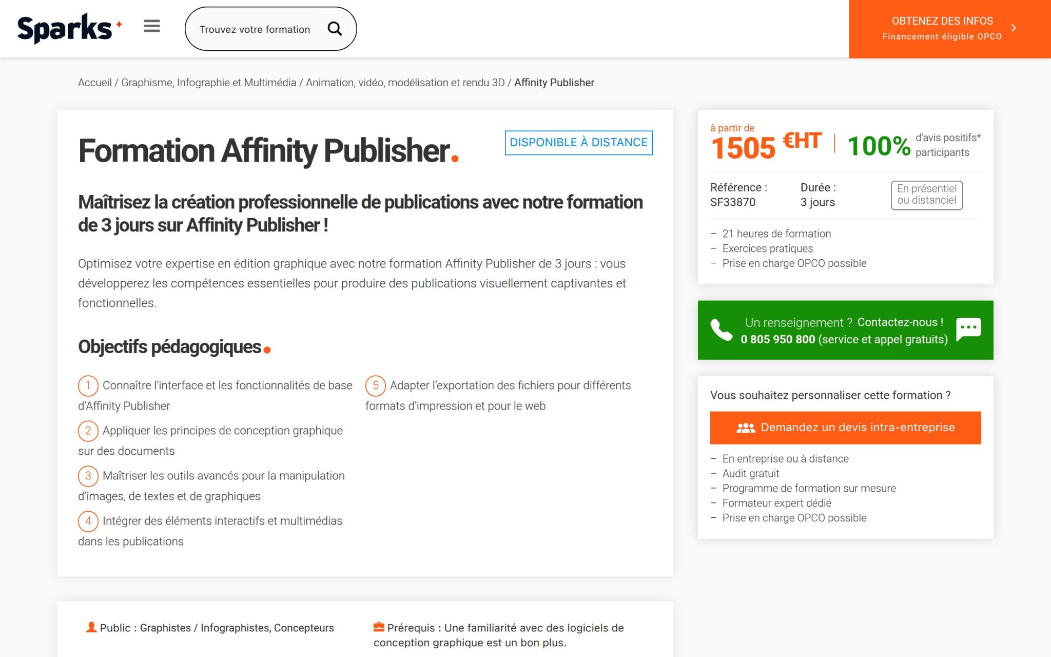 Formation Affinity Publisher - Sparks