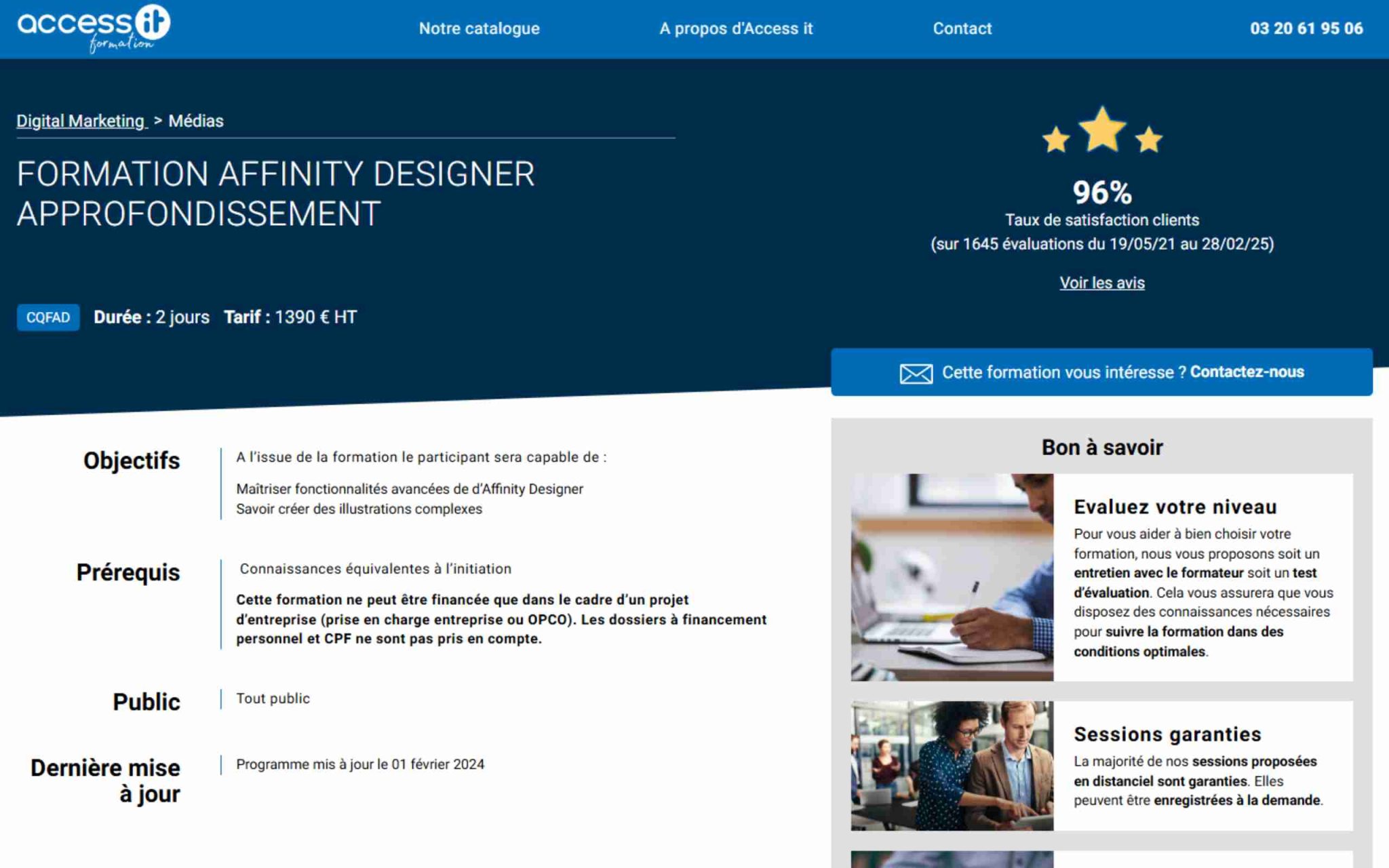 Formation Affinity Designer Approfondissement - Access IT