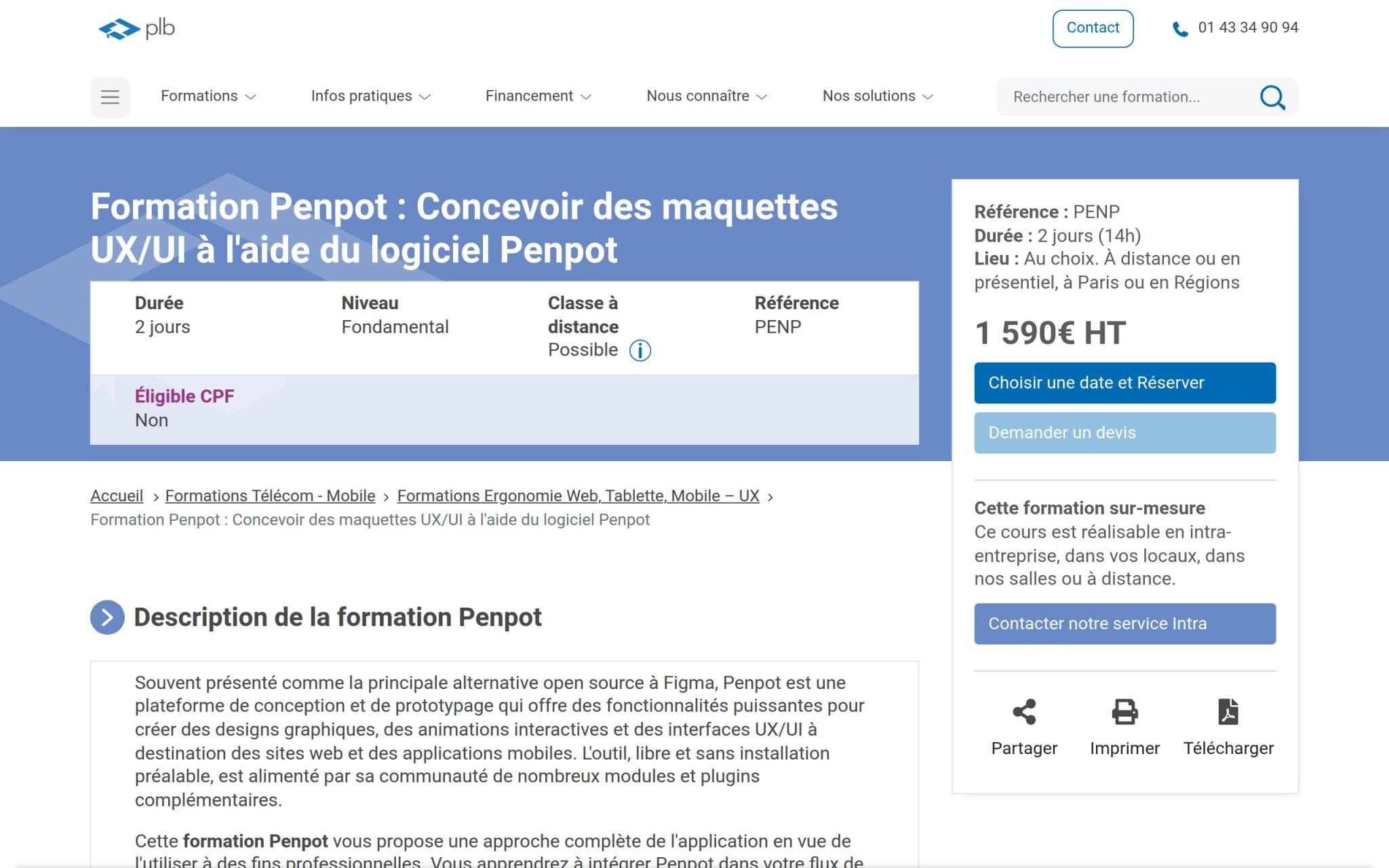 Formation Penpot : Concevoir des maquettes UX/UI Ă l'aide du logiciel Penpot - Plb Consultant