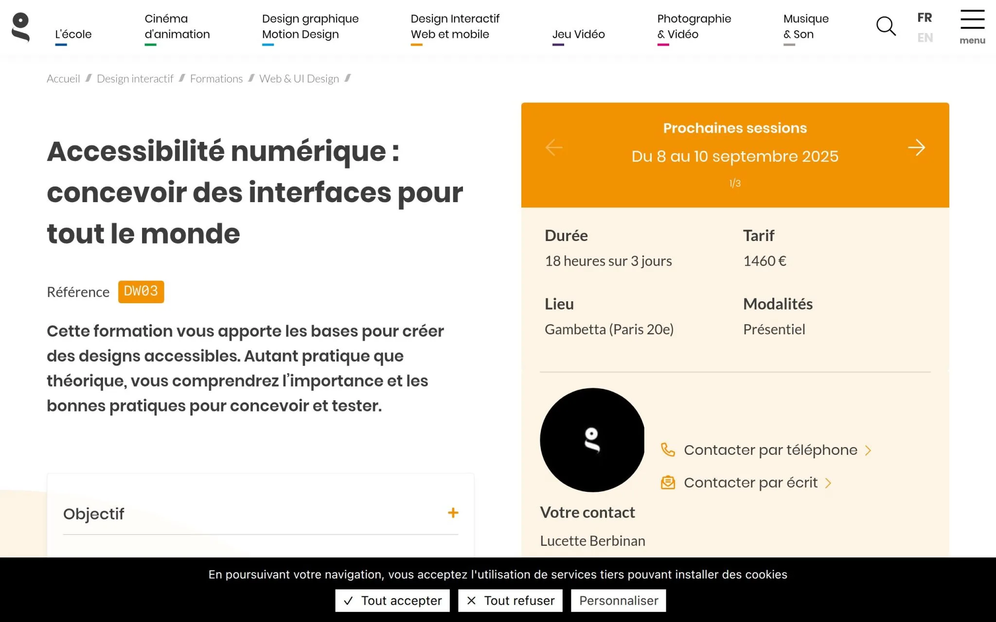 Accessibilité numérique : concevoir des interfaces pour tout le monde - GOBELINS