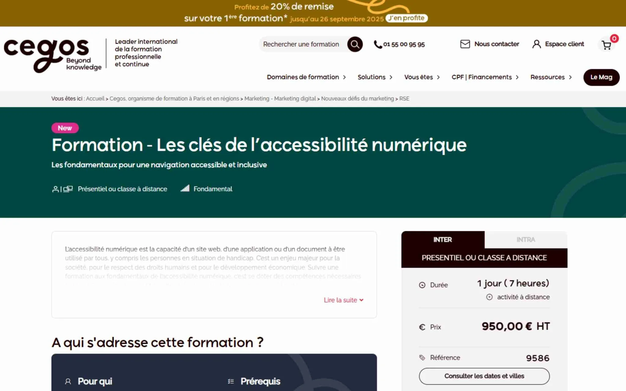 Formation - Les clés de l’accessibilité numérique - Cegos