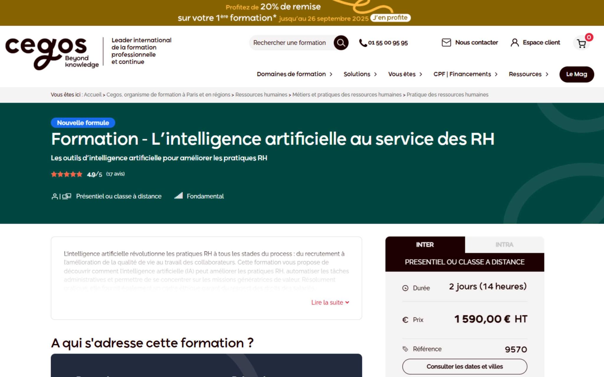 Lâintelligence artificielle au service des RH - Cegos
