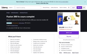 Fusion 360 le cours complet – Udemy