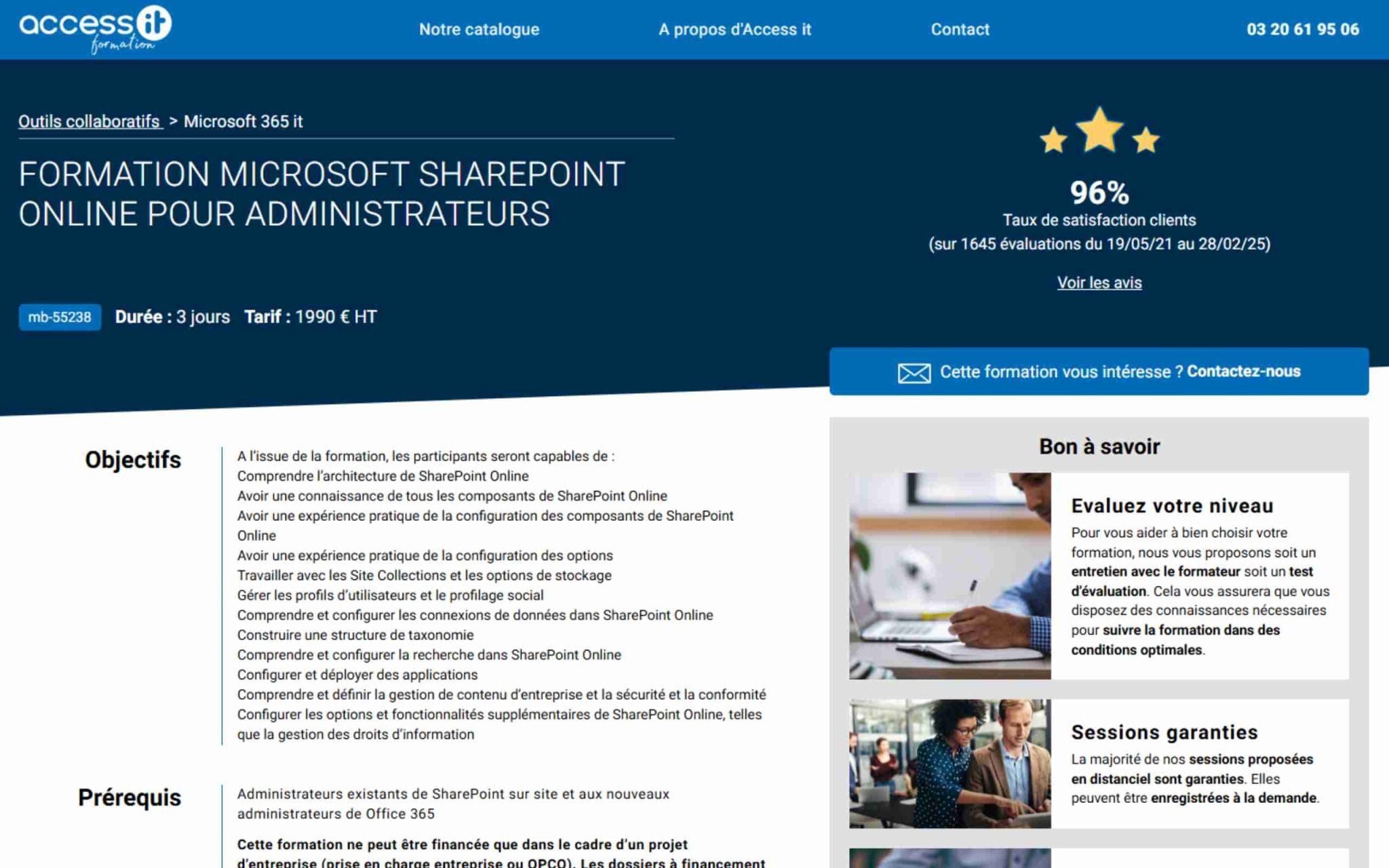Formation Microsoft SharePoint Online pour Administrateurs - Access IT