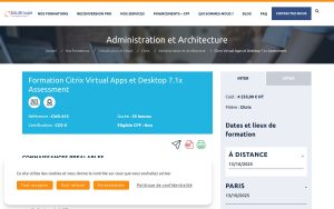 Formation Citrix Virtual Apps et Desktop 7.1x Assessment – EduGroupe