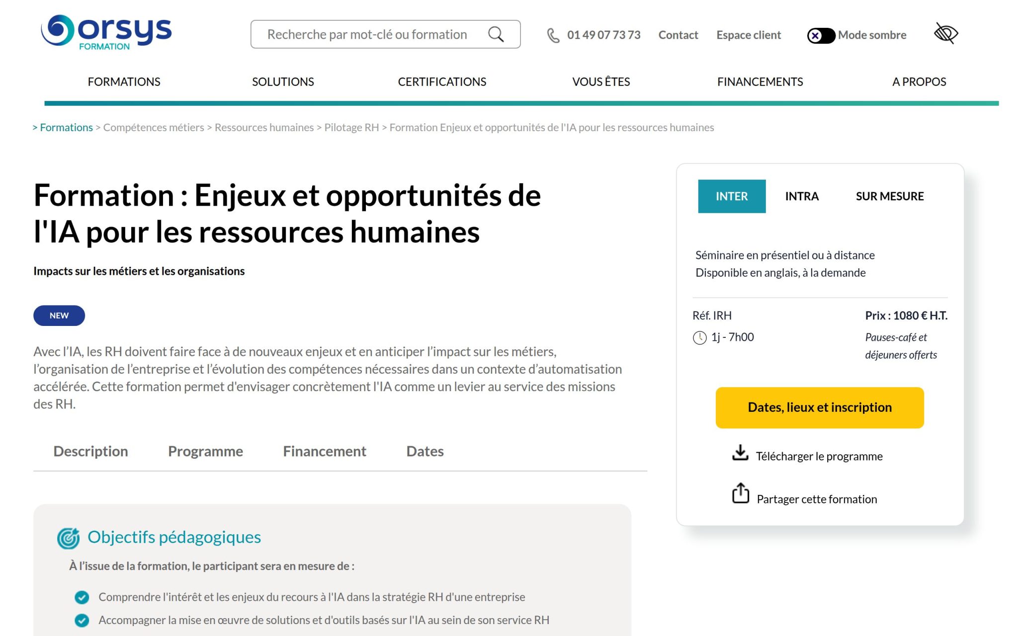 Enjeux et opportunités de l'IA pour les ressources humaines - Orsys