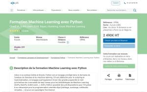 Formation Machine Learning avec Python - Plb Consultant