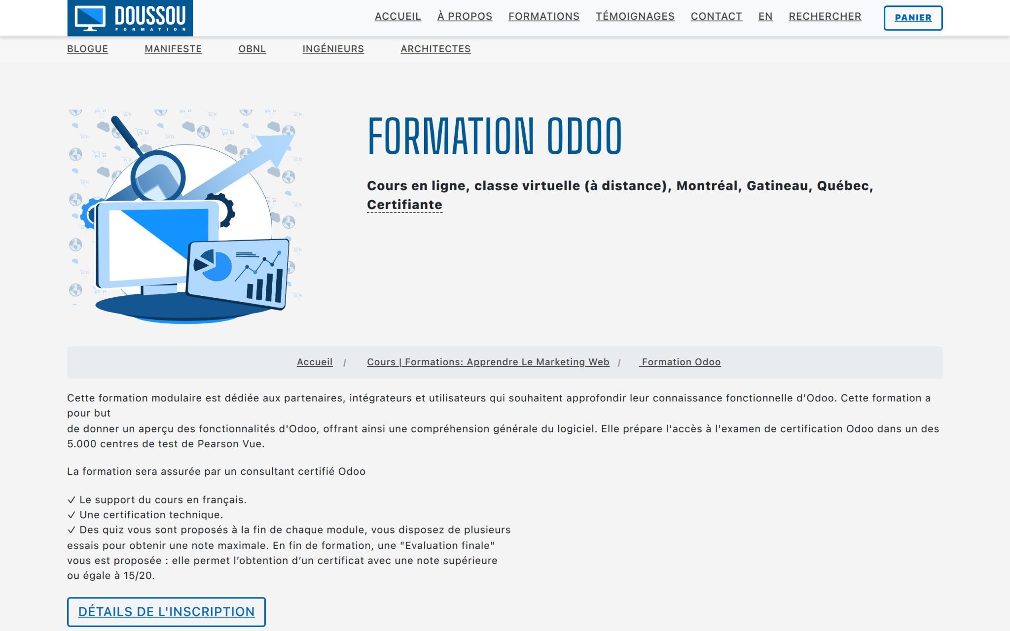 Formation Odoo - Doussou Formation