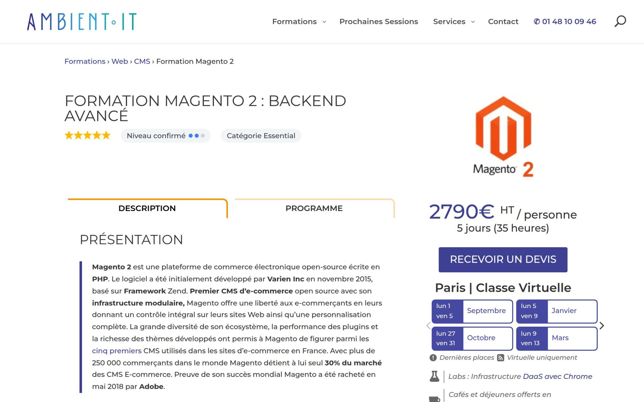 Formation Magento 2 : Backend Avancé - Ambient IT