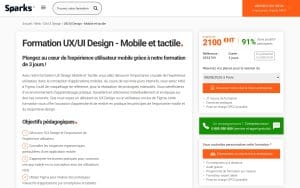 Formation UX/UI Design - Mobile et tactile - Sparks