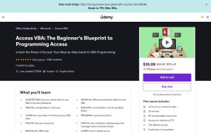 Access VBA : le plan d’accès pour débutants – Udemy