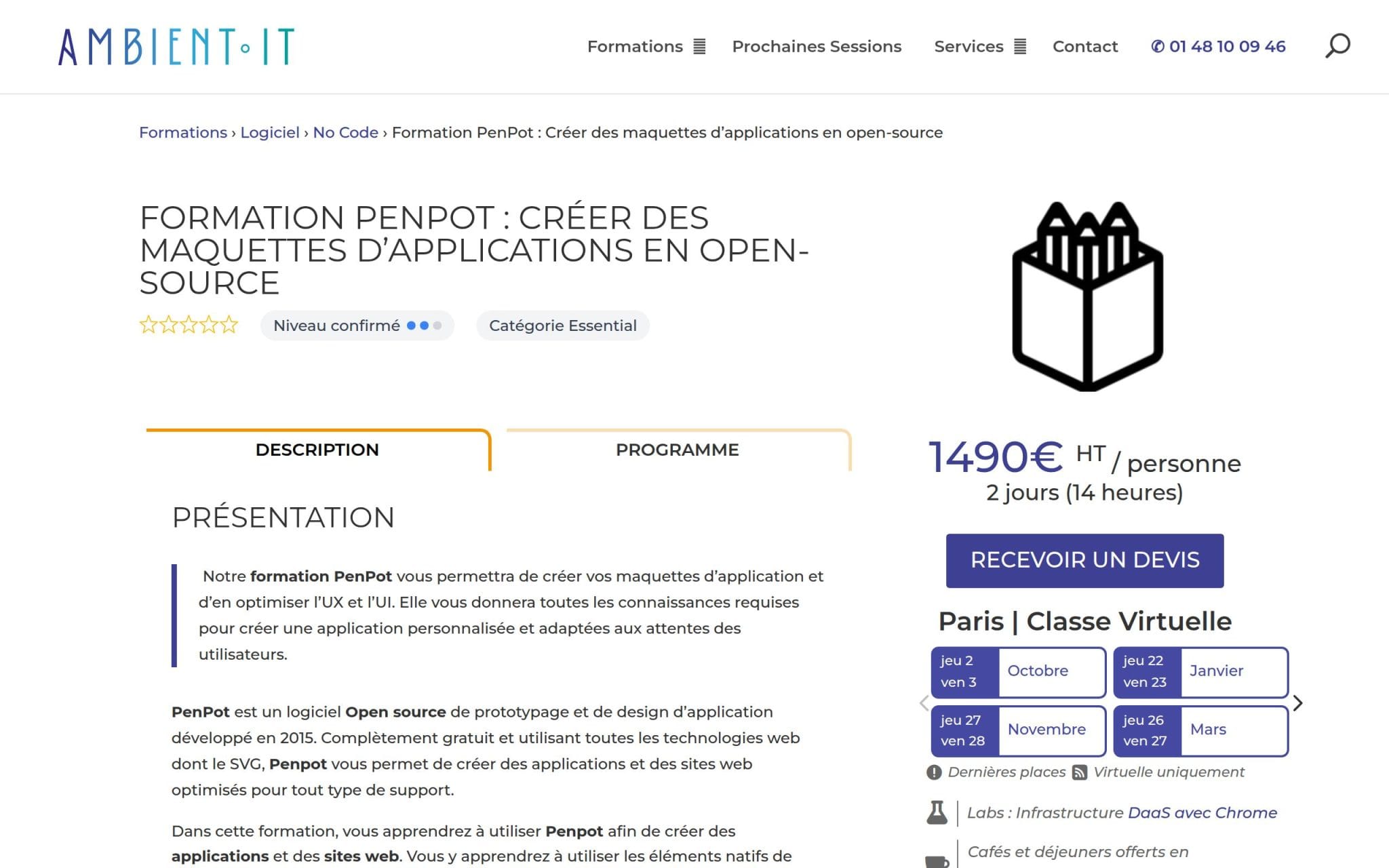 Formation PenPot : CrĂ©er des maquettes dâapplications en open-source - Ambient IT