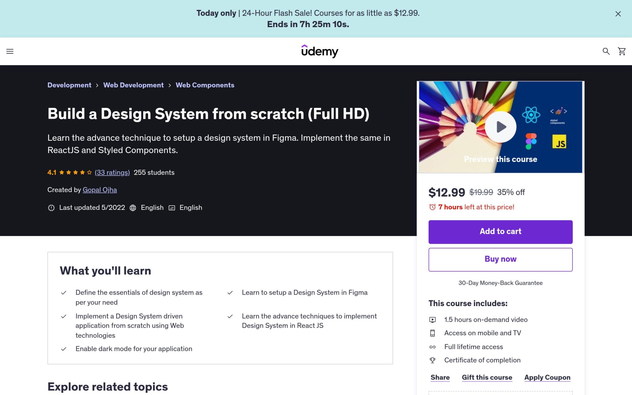 Build a Design System from scratch - Udemy