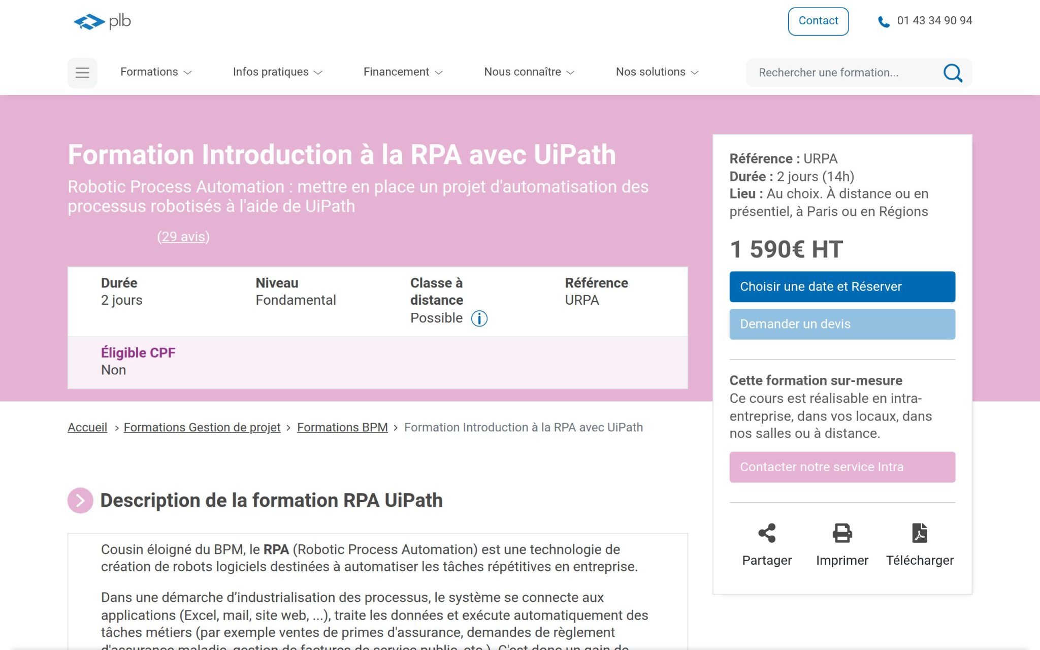 Formation Introduction Ă la RPA avec UiPath - Plb Consultant