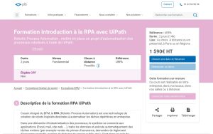 Formation Introduction à la RPA avec UiPath – Plb Consultant