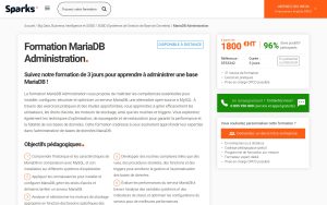 Formation MariaDB Administration – Sparks
