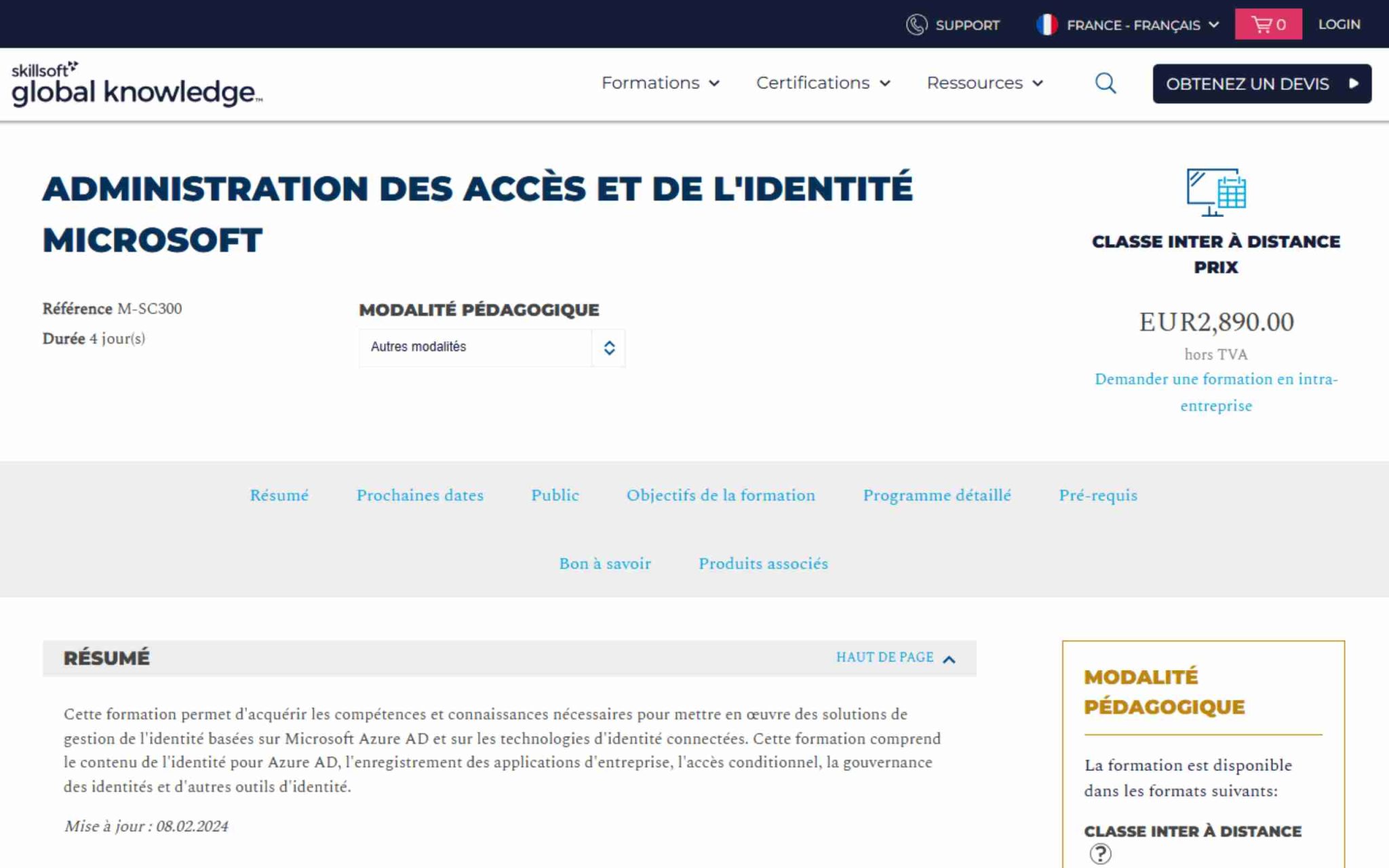 Administration des accÚs et de l'identité Microsoft - Skillsoft Global Knowledge