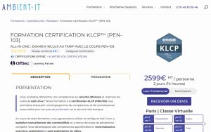 Formation Certification KLCP™ (PEN-103) – Ambient IT