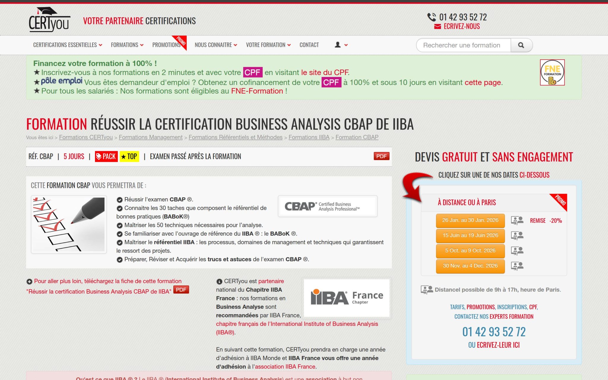 Formation Réussir la certification Business Analysis CBAP de IIBA - CertYou