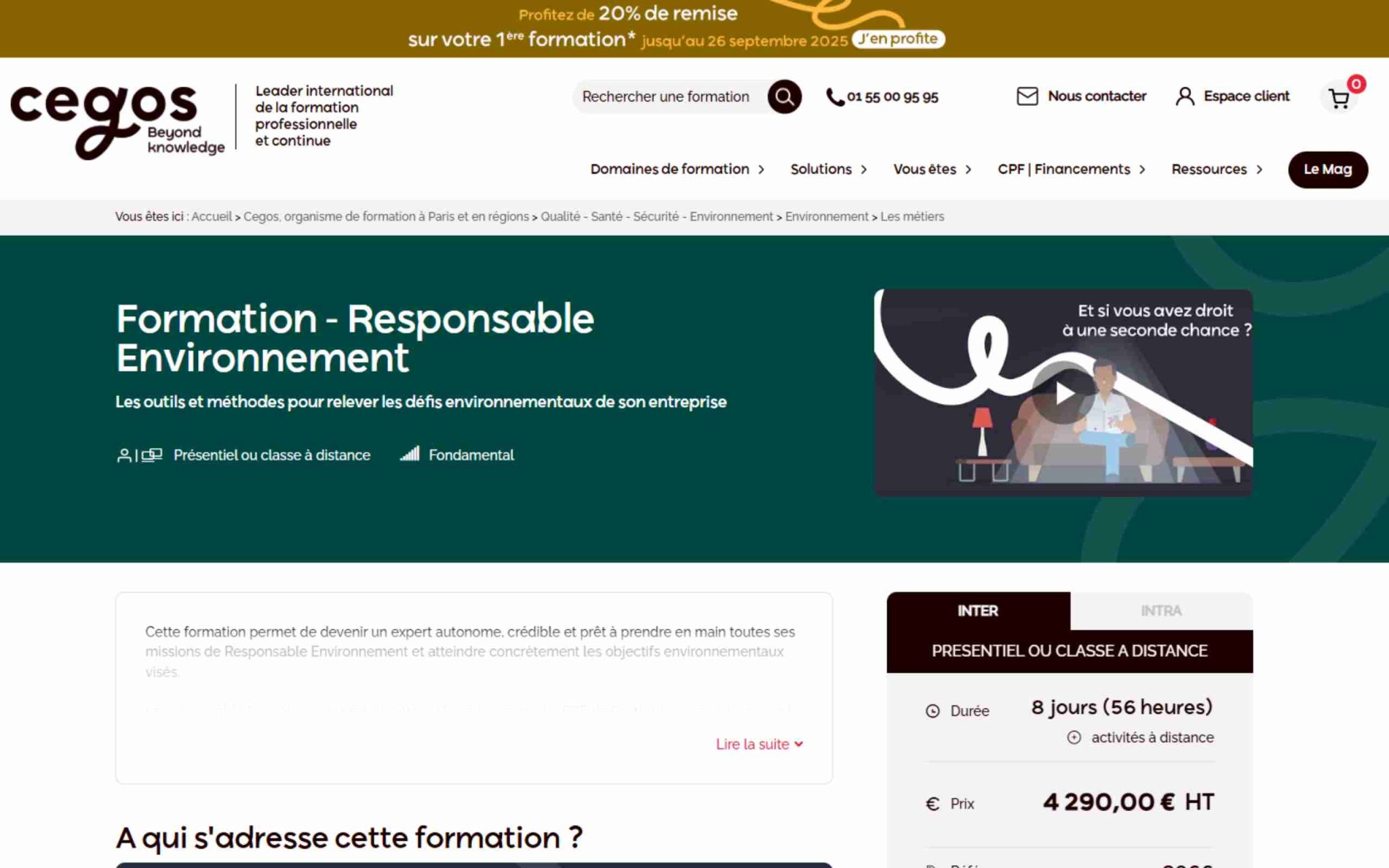 Responsable environnement - Cegos