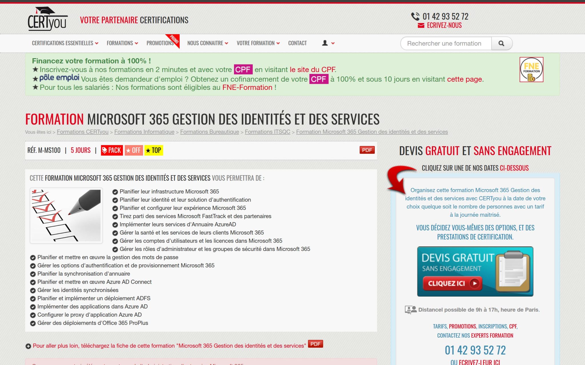 Formation Microsoft 365 Gestion des identités et des services - CertYou