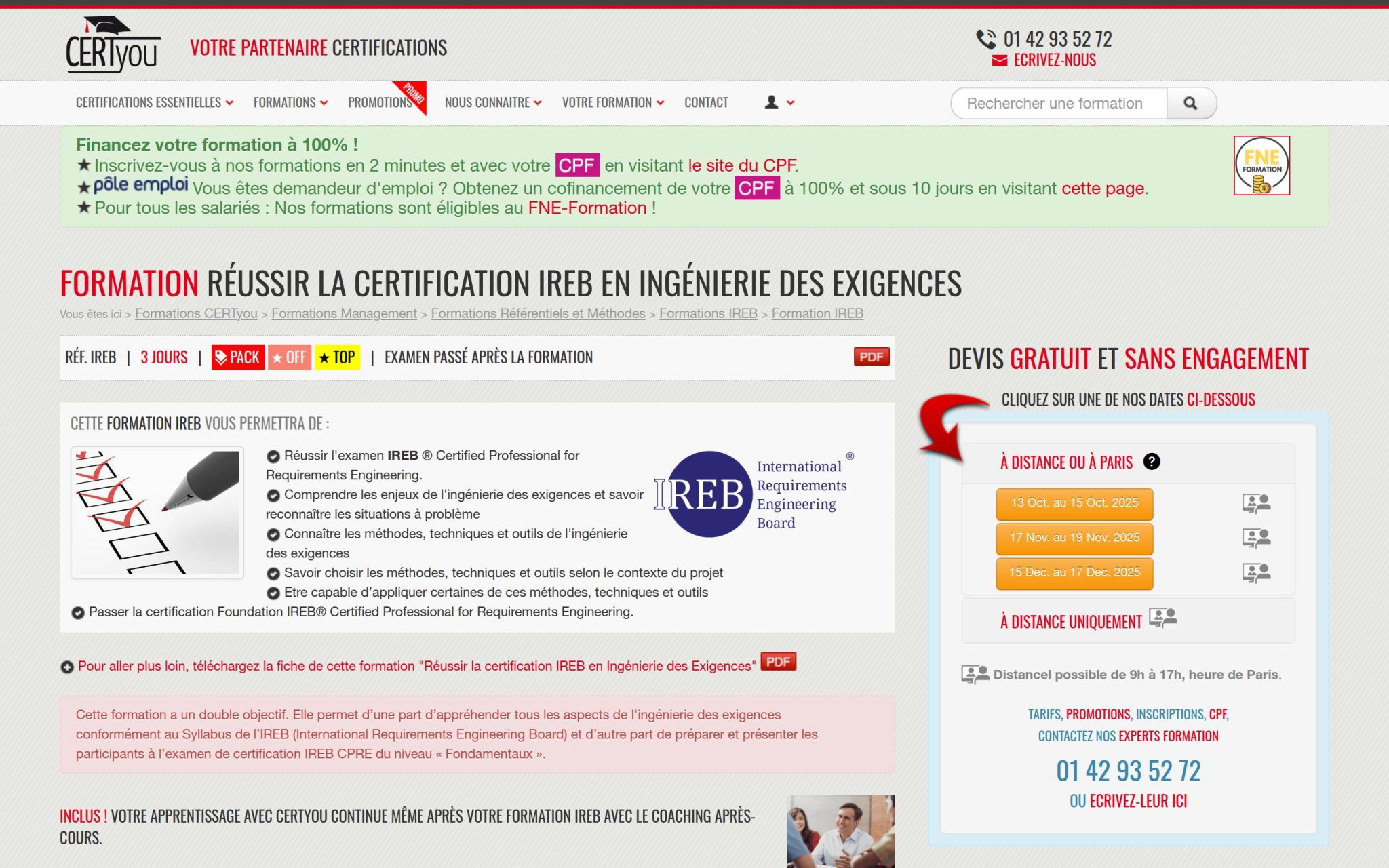Formation Réussir la certification IREB en Ingénierie des Exigences - CertYou