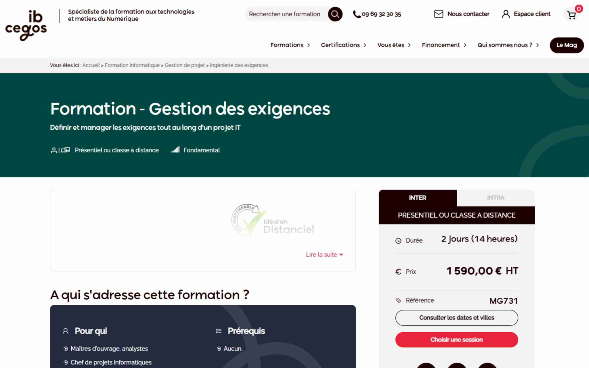 Gestion des exigences - ib Cegos