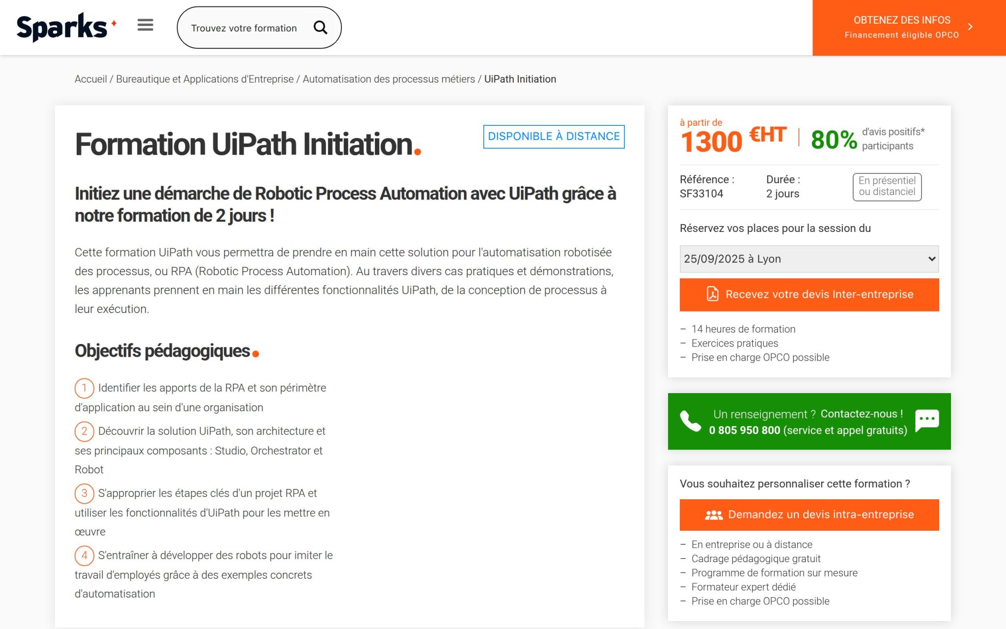 Formation UiPath Initiation - Sparks