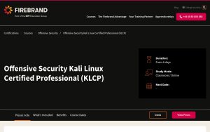 Sécurité offensive Kali Linux Certified Professional (KLCP) – Firebrand Training