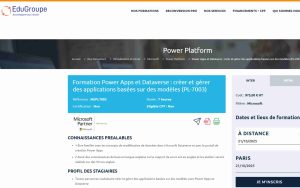Formation Power Apps et Dataverse – EduGroupe