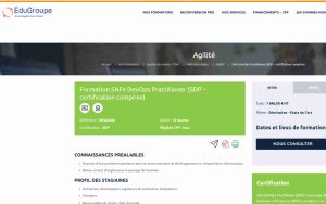 Formation SAFe DevOps Practitioner – EduGroupe