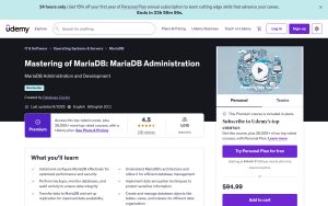 Maîtrise de MariaDB : Administration de MariaDB – Udemy