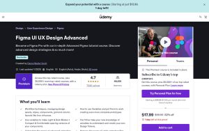 Figma UI UX Design Advanced – Udemy