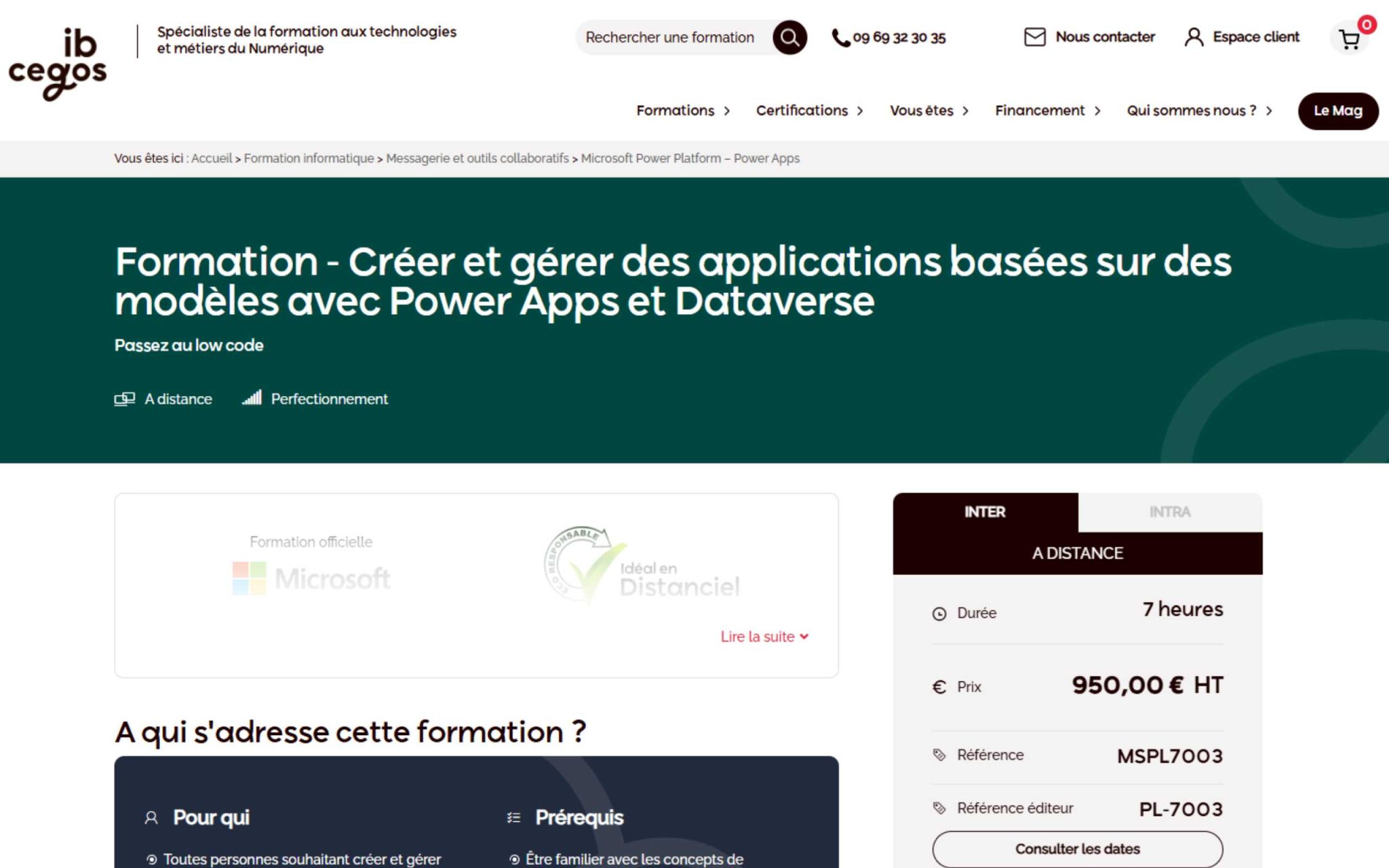 Créer et gérer des applications basées sur des modÚles avec Power Apps et Dataverse - ib Cegos