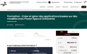 Créer et gérer des applications basées sur des modèles avec Power Apps et Dataverse – ib Cegos