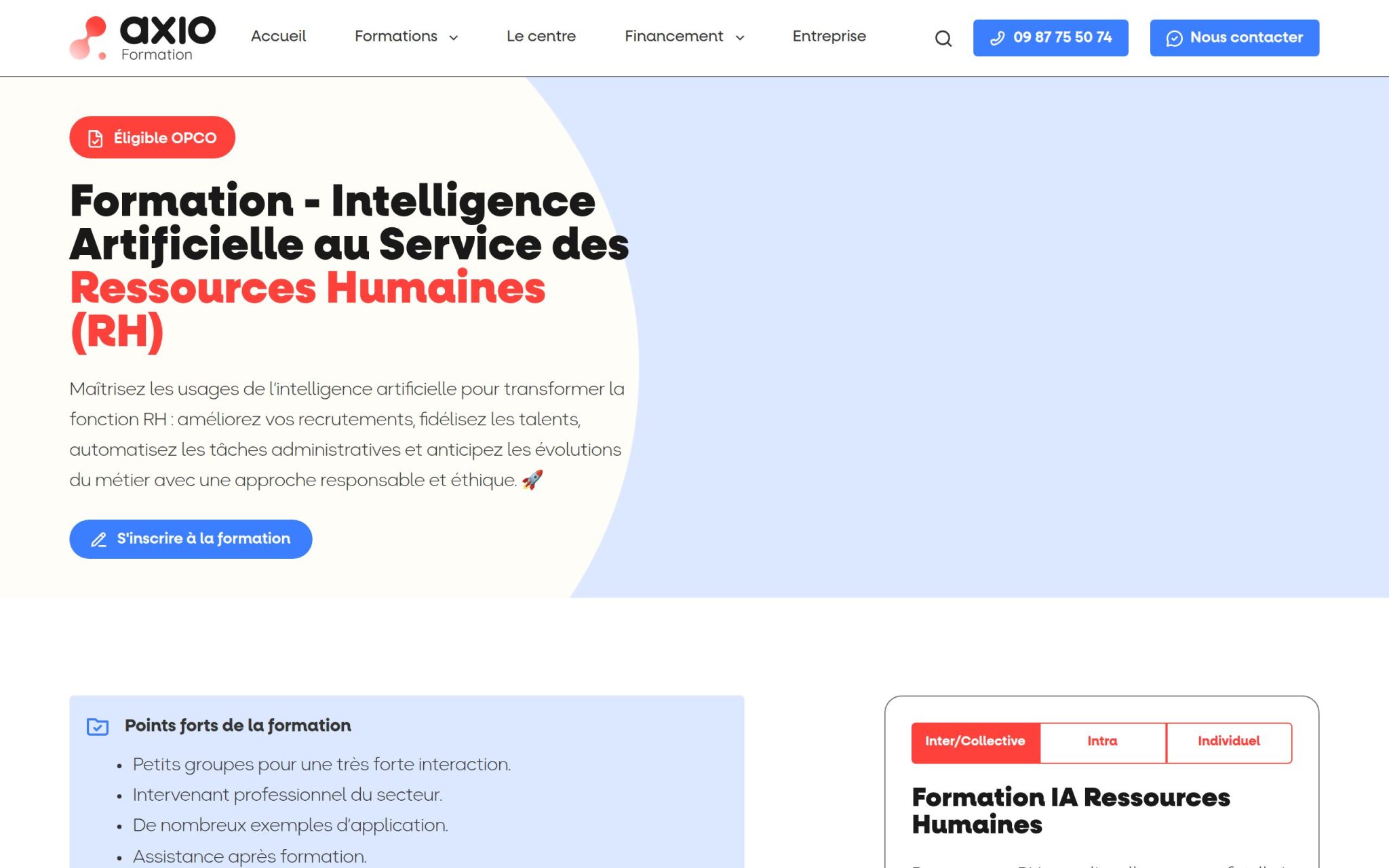 Formation - Intelligence Artificielle au Service des Ressources Humaines - Axio Formation