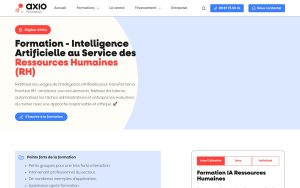 Formation – Intelligence Artificielle au Service des Ressources Humaines – Axio Formation