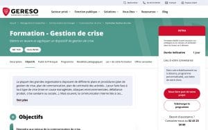 Gestion de crise - Gereso
