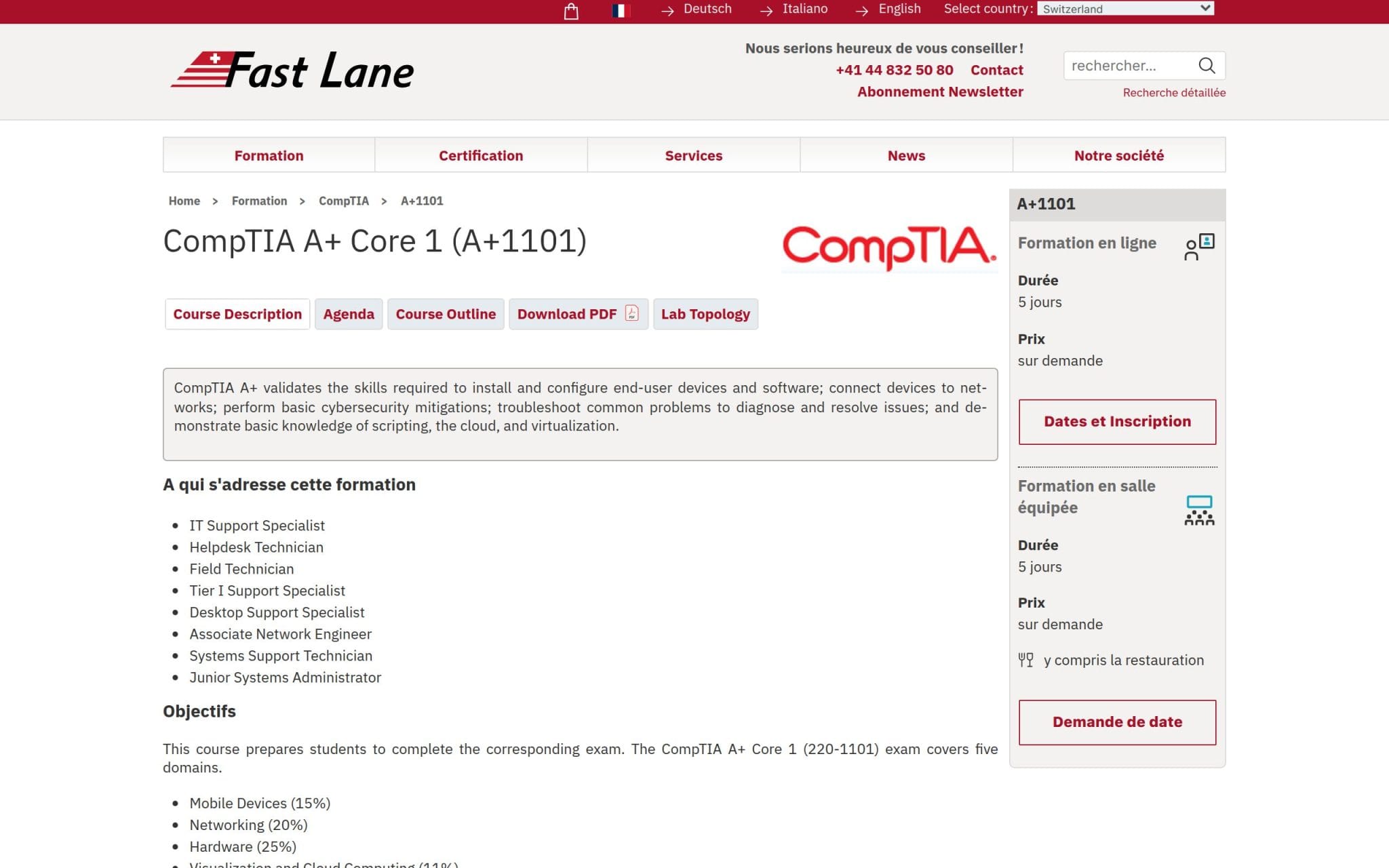 CompTIA A+ Core 1 - Fast Lane