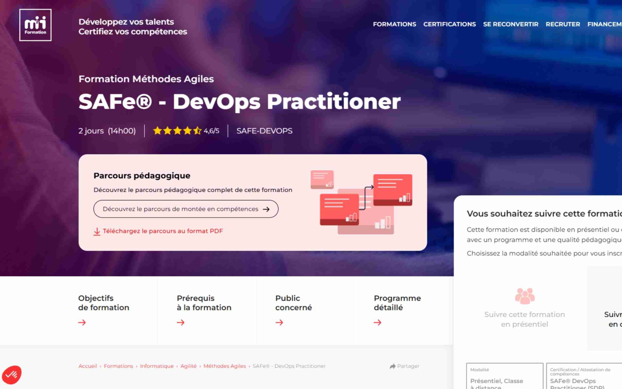 SAFeÂź - DevOps Practitioner - M2i