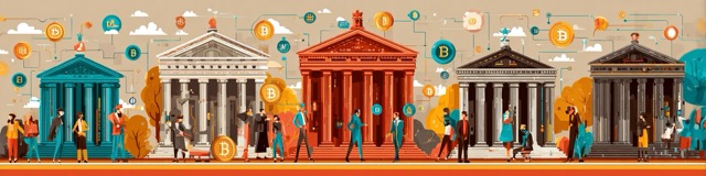 Les RWA, qu’est-ce que c’est ? 3 financial institutions and government illustration Moyenne