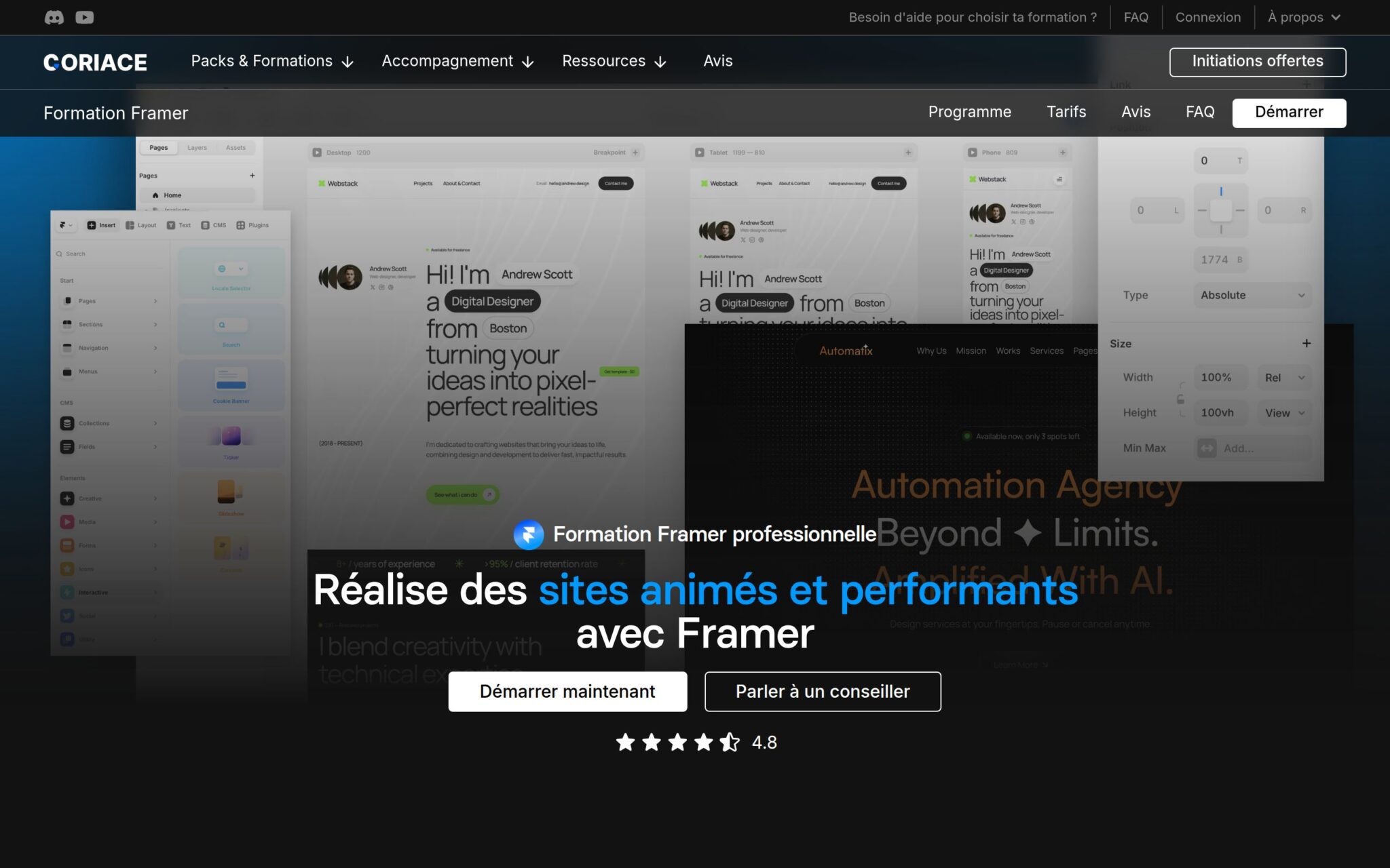 Formation Framer - CORIACE