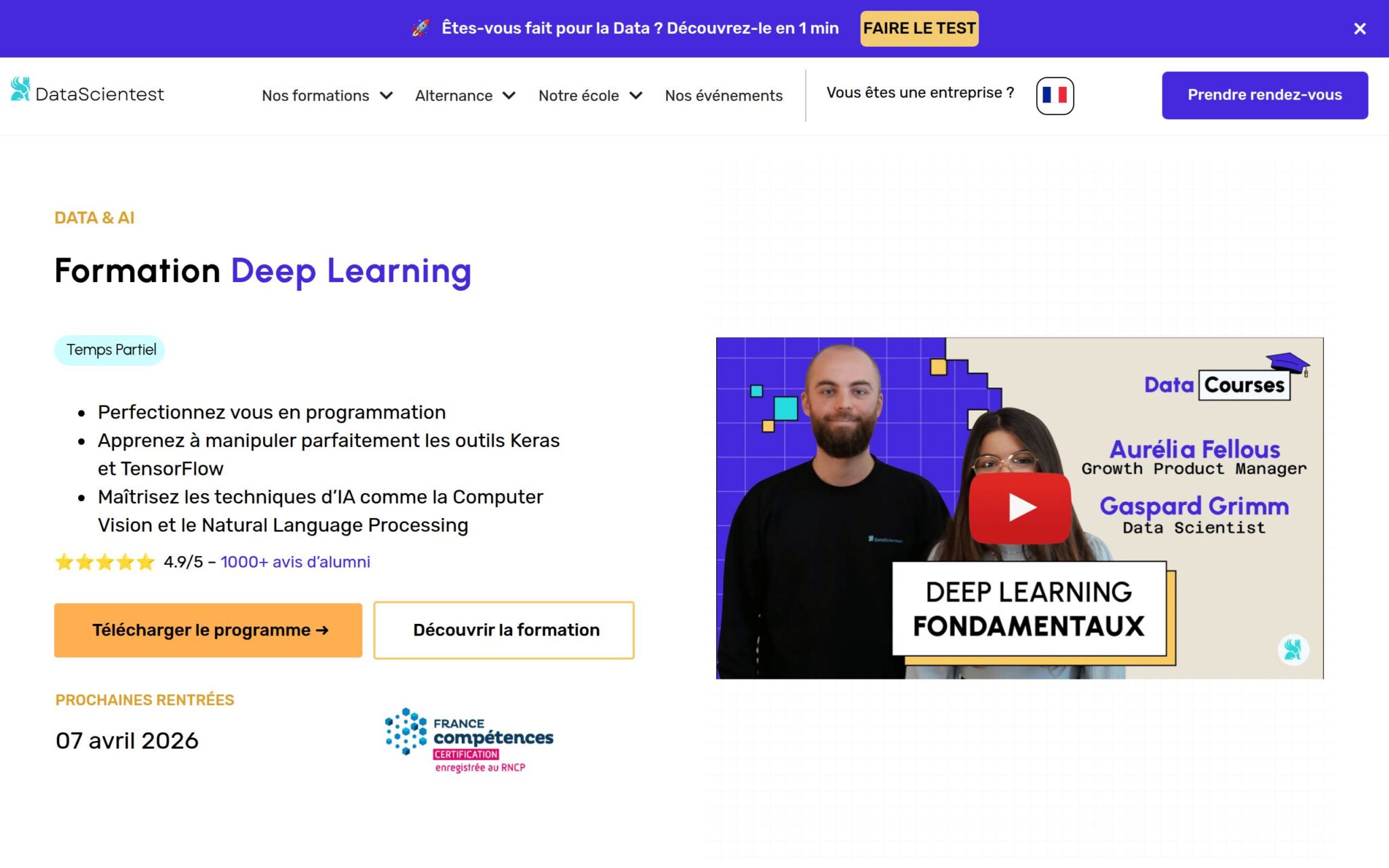 Deep Learning - DataScientest.com