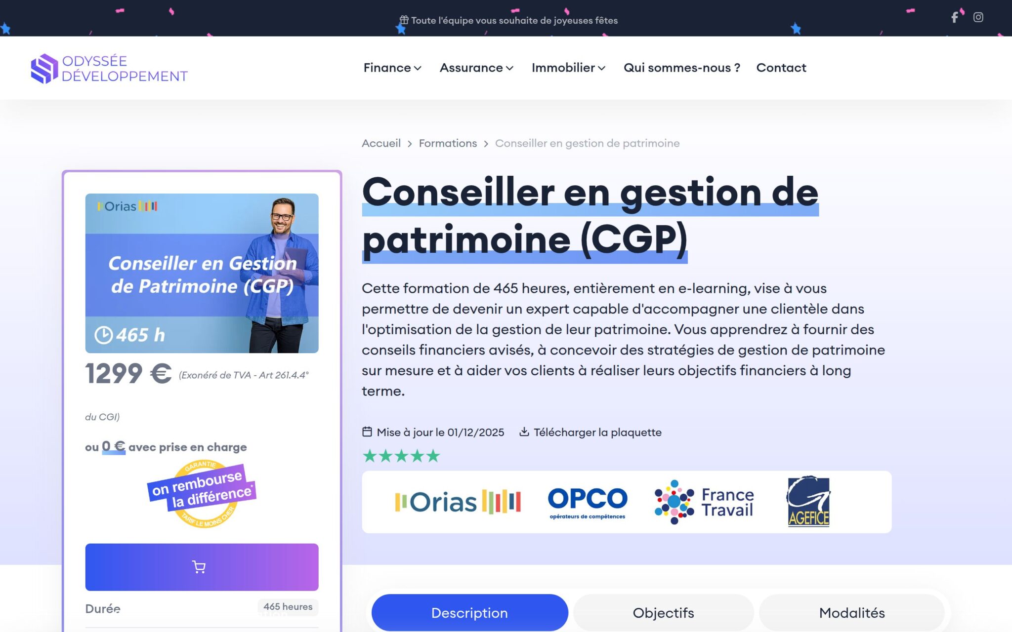 Conseiller Gestion Patrimoine - ODYSSEE DEVELOPPEMENT