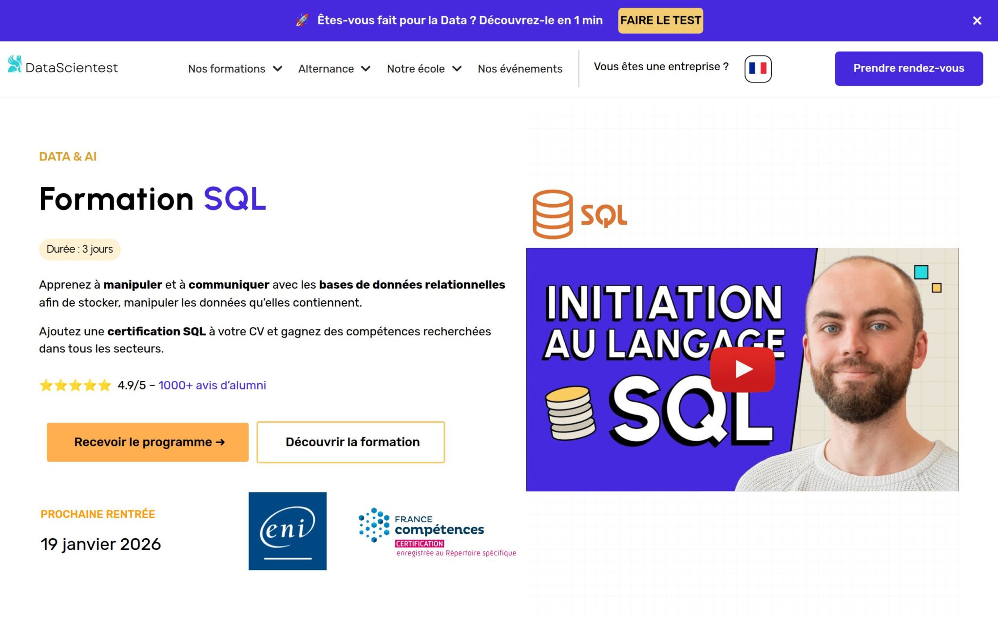 SQL - DataScientest.com