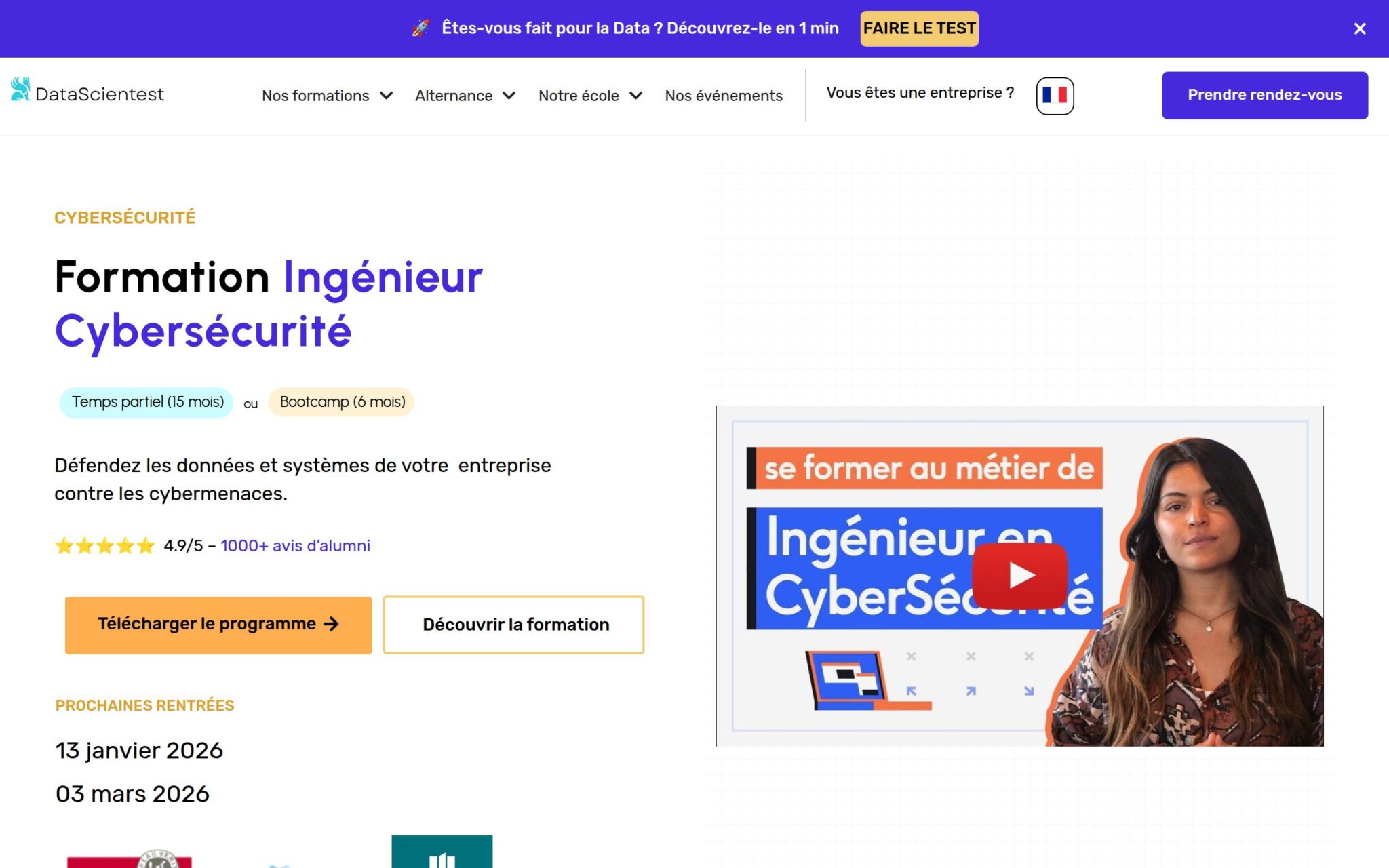 Ingénieur Cybersécurité - DataScientest.com