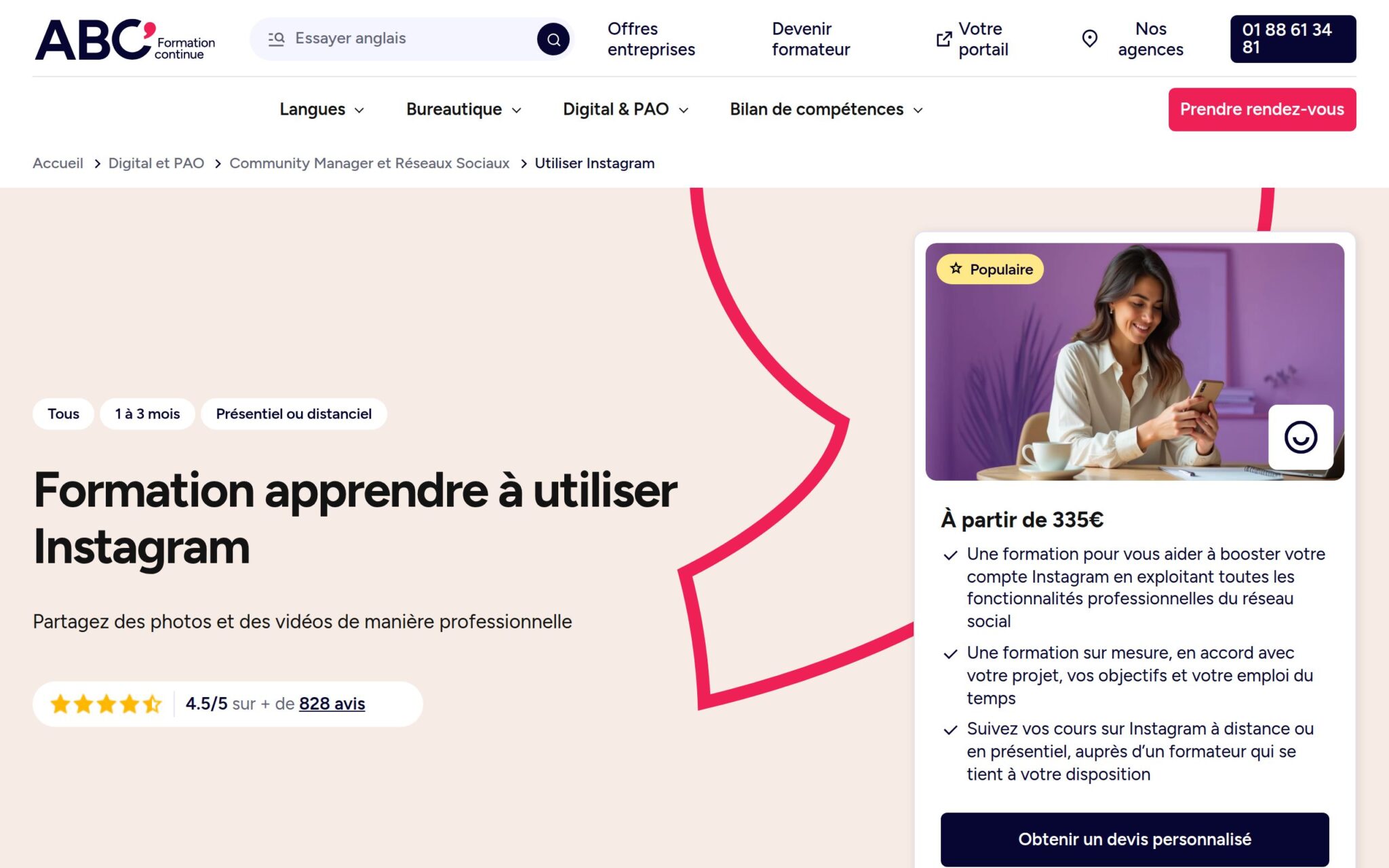 Utiliser Instagram - ABC FORMATION CONTINUE
